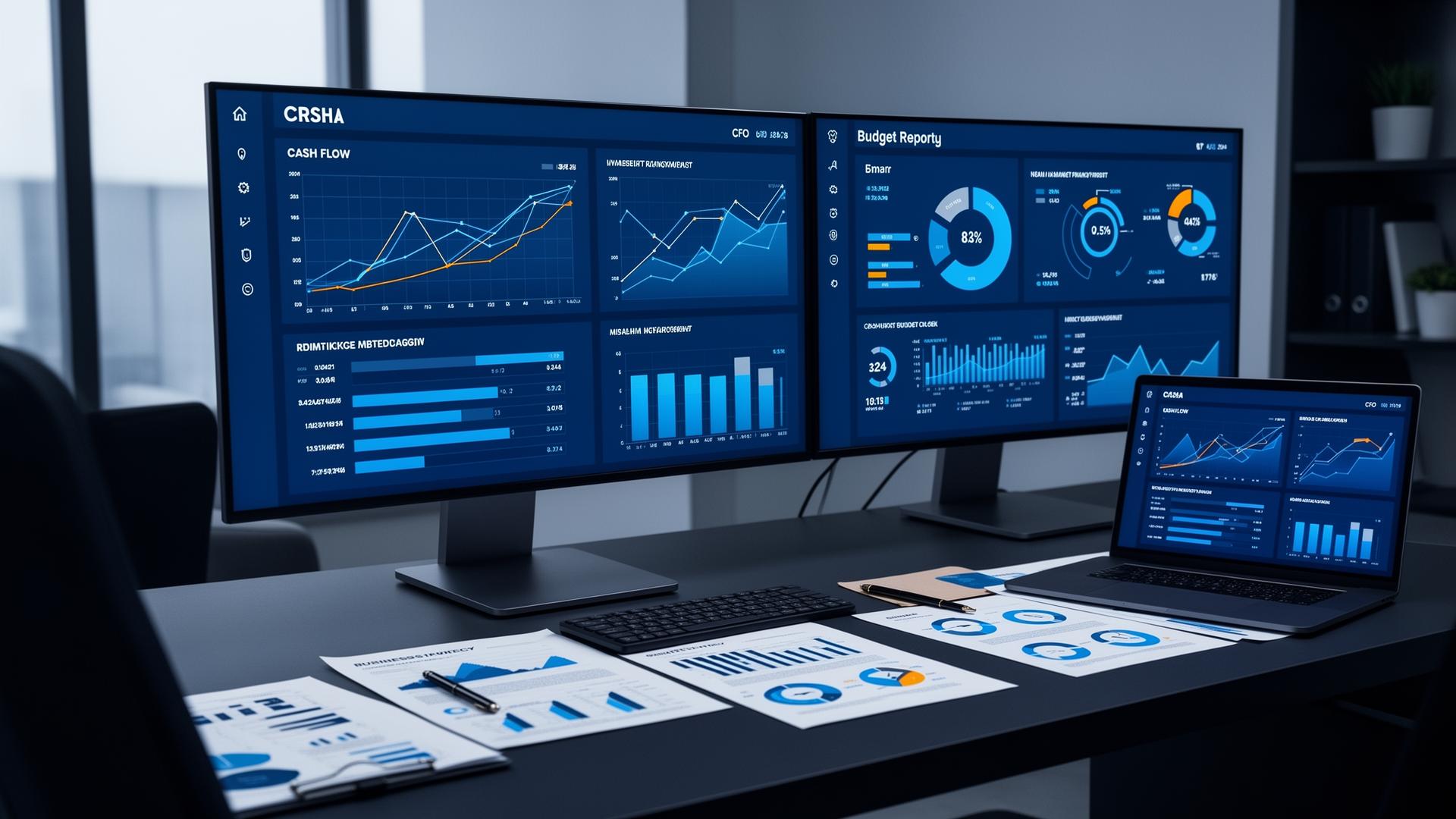 Робоче місце фінансового директора з дашбордами Cash Flow та Budget Report